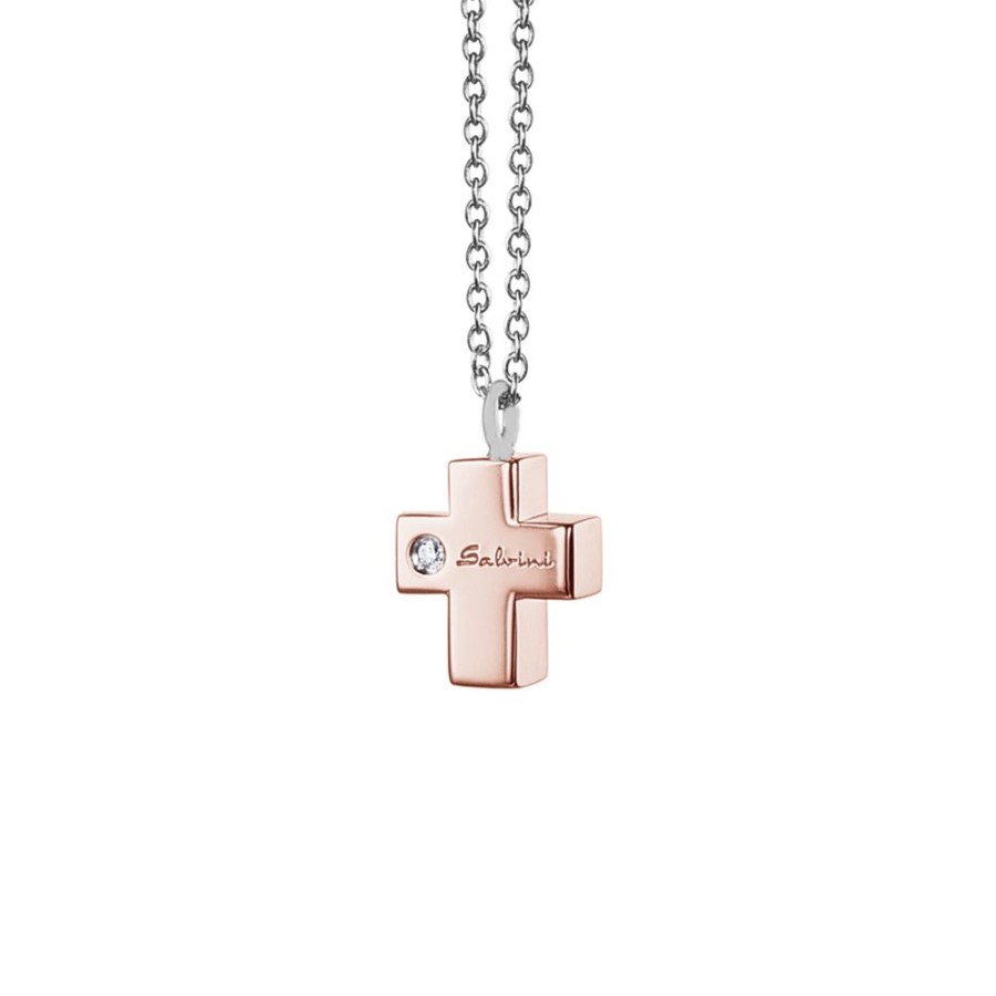 Gioielli Salvini | Collana Happiness Single Croce Diamante