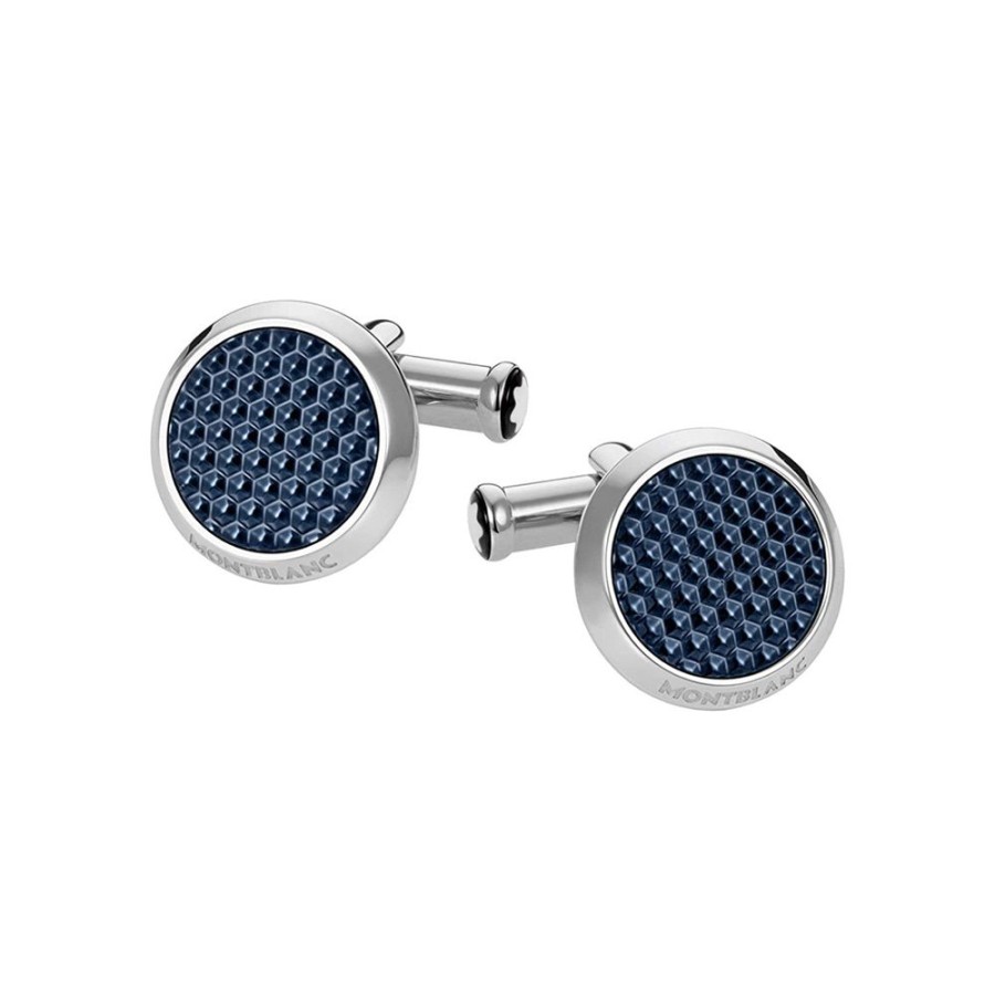 Gioielli Montblanc | Gemelli Meisterstuck Round Blue