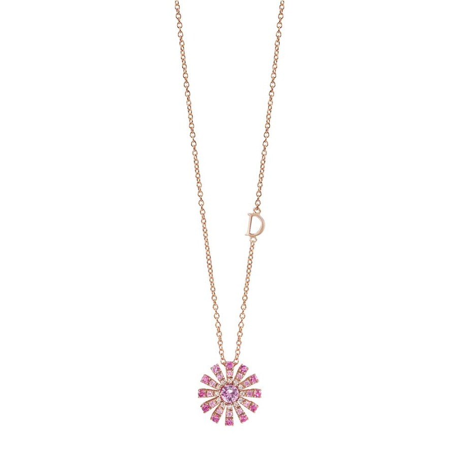 Gioielli Damiani | Collier 16Mm Or Brill. E Zaffiri Rosa