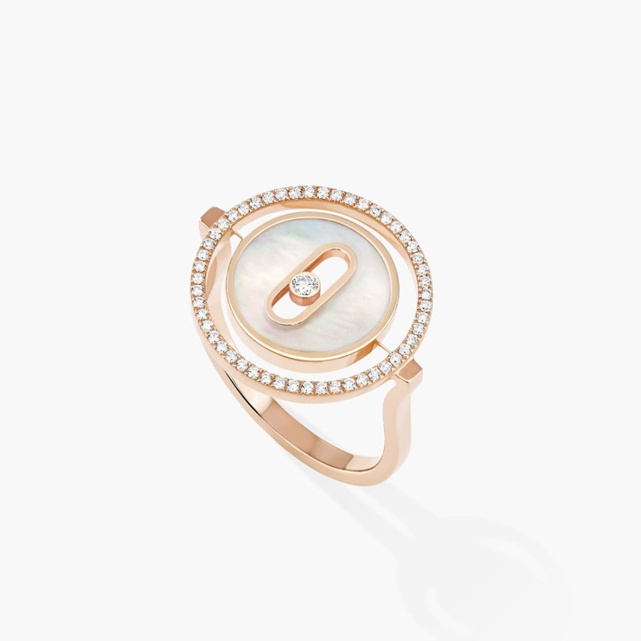 Gioielli Messika | Pink Gold Diamond Ring Lucky Move Sm White Mother-Of-Pearl