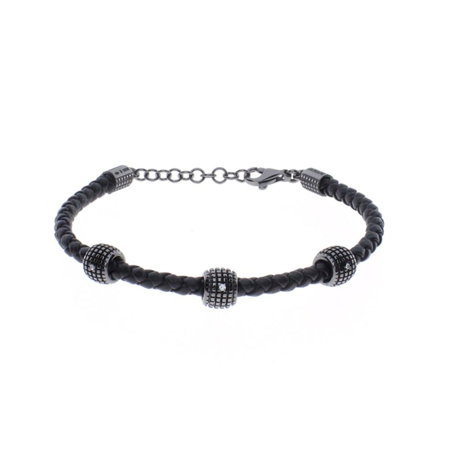 Gioielli Damiani | Bracciale Nodi D'Amore Black Metropolitan Diamante