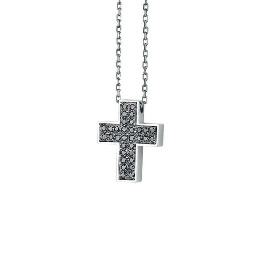 Gioielli Salvini | Collana Croce Black Diamante