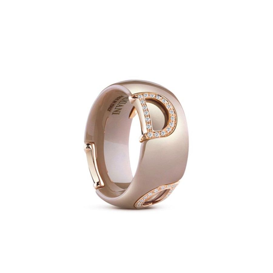 Gioielli Damiani | Anello Cer.Cappuccino Brill.4D Mis.13